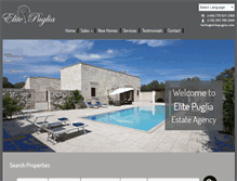 Tablet Screenshot of elitepuglia.com